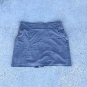Columbia‎ Shorts Women Large Grey Skirt Skort Nylon Shell Omni-Shield Hike Camp